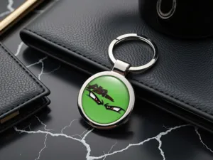 Custom Keyrings Glossy Metallic Professional